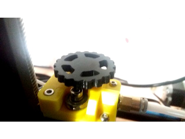 Creality Cr-10 extrusion motor wheel by Kirihito_Kaneshima