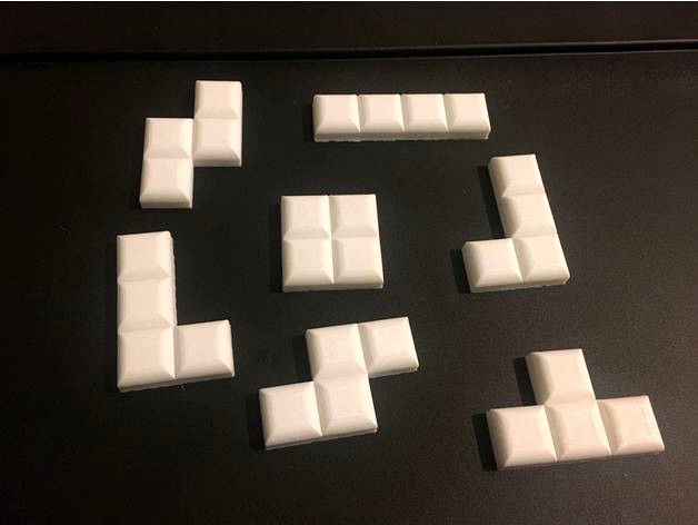 Tetris Full Set Fridge Magnets by zion_taron