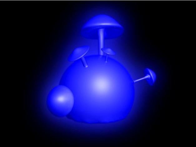 Mushroom Sphere - print with glow in the dark UV Filament by Syzguru11