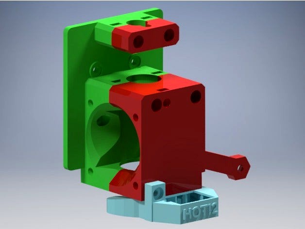 Prusa i3 MK3 Bowden Extruder for E3D v6 by FabLabCordoba