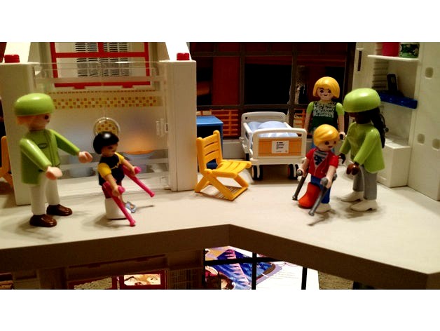 Playmobil Kid Crutches by cwalker74