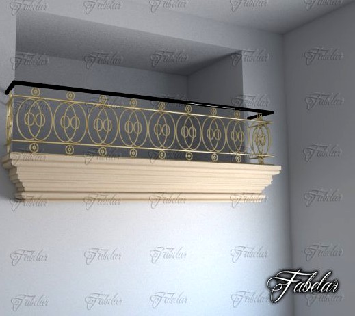 Balcony 04 3D Model