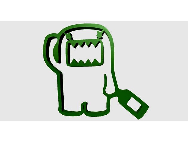 HANGING DRUNK DOMO by Rotard