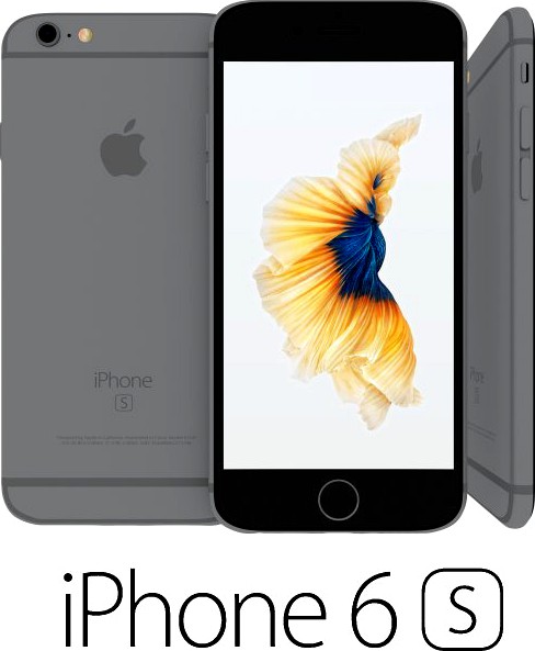 Iphone 6S Space Gray 3D Model