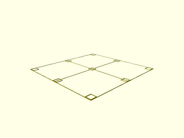 Sparse bed leveling pattern by chambm