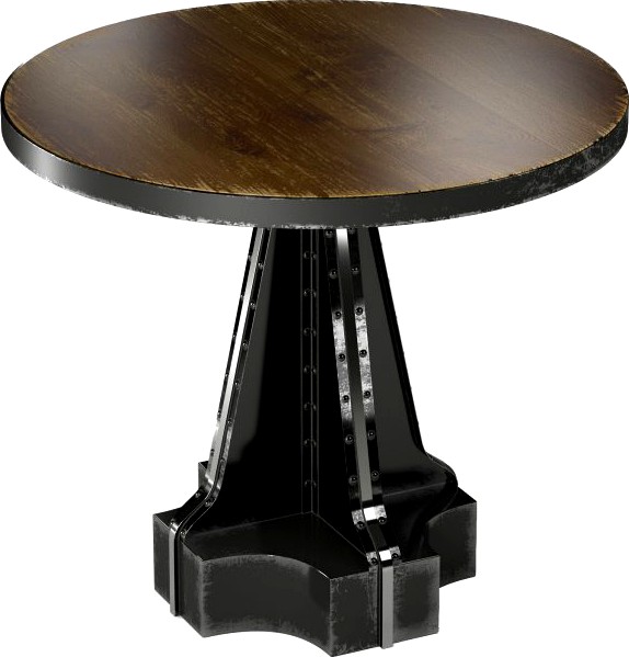 French Column Table in the industrial style 3D Model