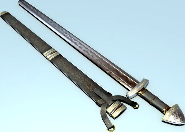 Viking konungsword 3D Model