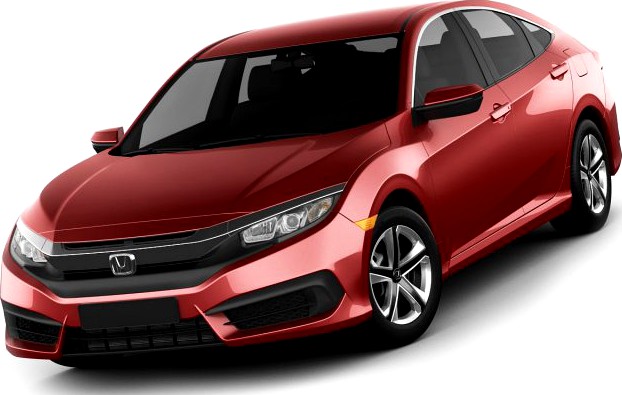 Honda Civic LX 2016 3D Model