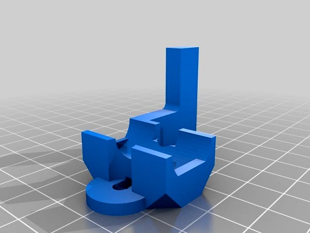 LM8UU bushing for standard Grabber i3 carriage with endstop (reworked) by gutosan