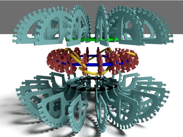 Nested ABHA Rodin Coil Frames - 1st & 3rd Order by spard001