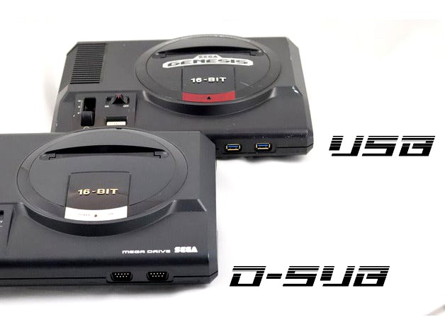 Sega Mega Drive 1 with Raspberry Pi 3 by Retro_Emulation