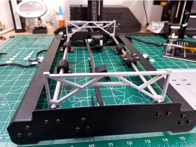 Monoprice v2.1 Y Bar Alignment Jig i3 Maker Select Wanhao by ModifiedDesigns3D