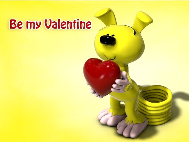 Be my Valentine Marsupilami by spooner2011