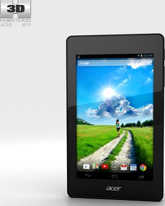 Acer Iconia One 7 B1-730 Black 3D Model