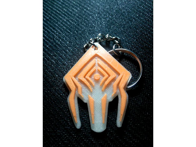 Stalker Warframe Logo Keychain by KnockOutTR