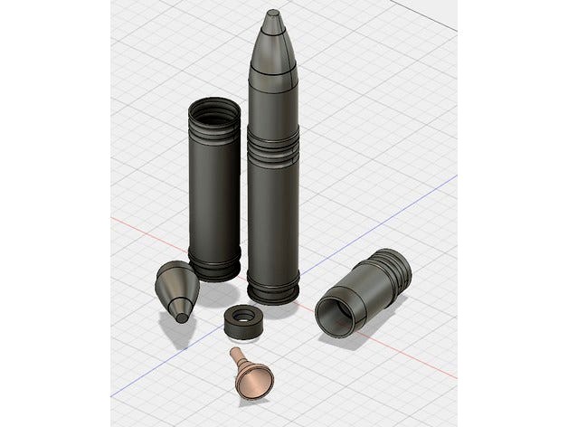 30x113mm Cannon Shell by refleks