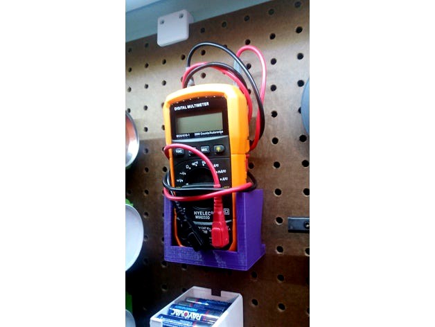 Peg Board Multimeter Holder by Mater