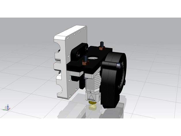 Hotend Hexagon Mount by Lagu32d