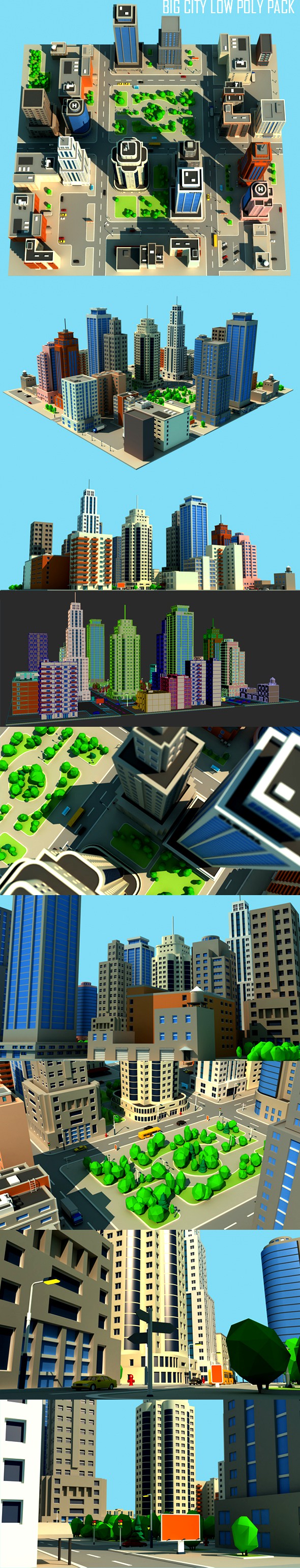 Big City Low Poly Pack