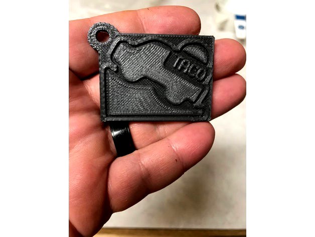 Toyota Tacoma Taco Truck Keychain by Cracked1