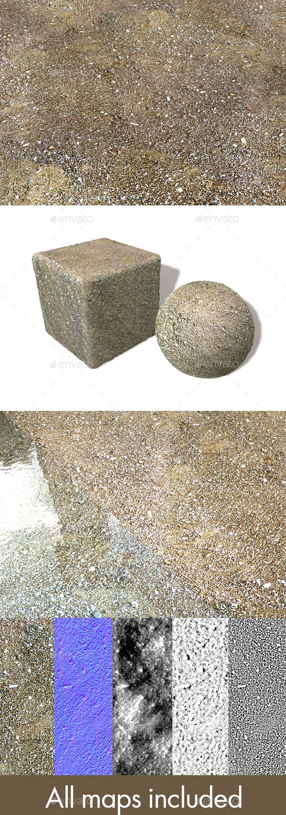 Damp Beach Seamless Texture