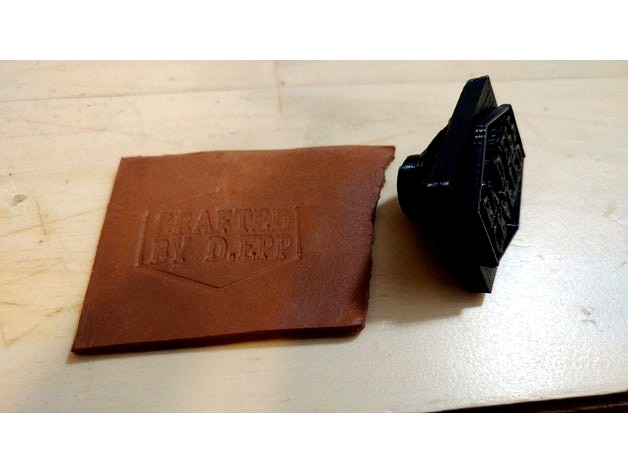 Leatherworking Stamp Blank (30mm Craftool design) by CalgaryToad