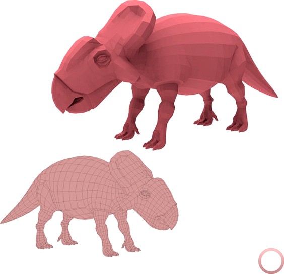 Protoceratops Base Mesh