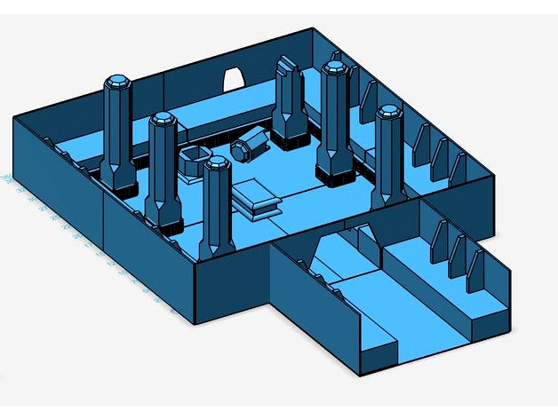 28 mm warhammer scale - dwarf tomb - Balin's tomb by frederique555