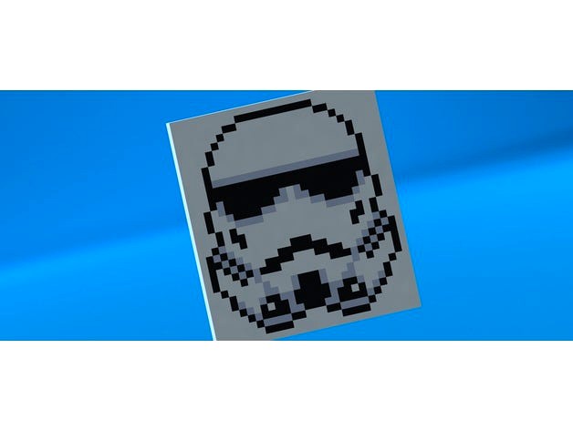 Pixel multicolor stormtrooper plate by lio_