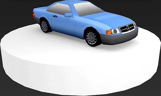 Mercedes Benz 1989 Low-Poly