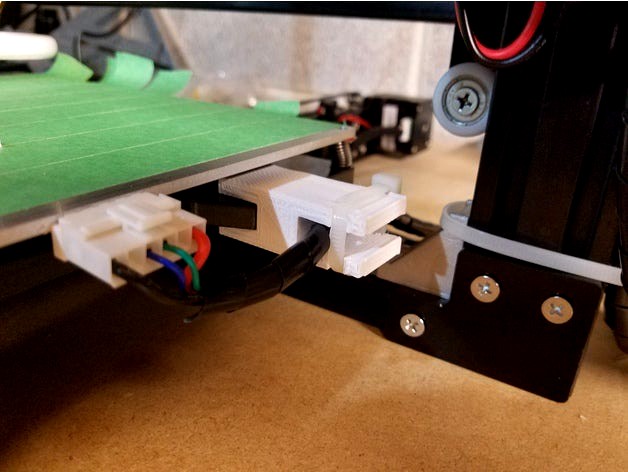 Anet A2 Hotbet cable clamp and strain relief by oregontrailmike