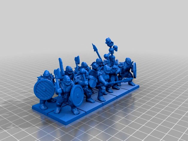 28mm orc "Ax" unit by PhysUdo