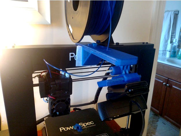 Wanhao/PowerSpec/Monoprice/Cocoon Create Duplicator i3 V2.1 Filament Guide & Camera Mount by RedeyeAEB