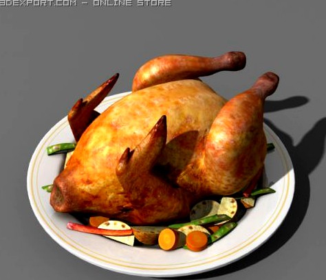 Chicken  food 3D Model