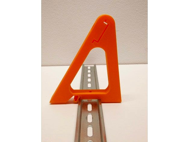 DIN Rail Stand v2.1 Rail Mount by dkseye