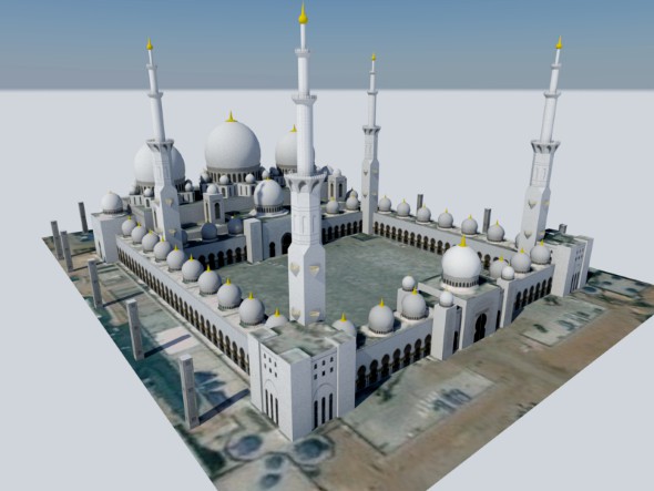 Massive Mosque in Abu Dhabi