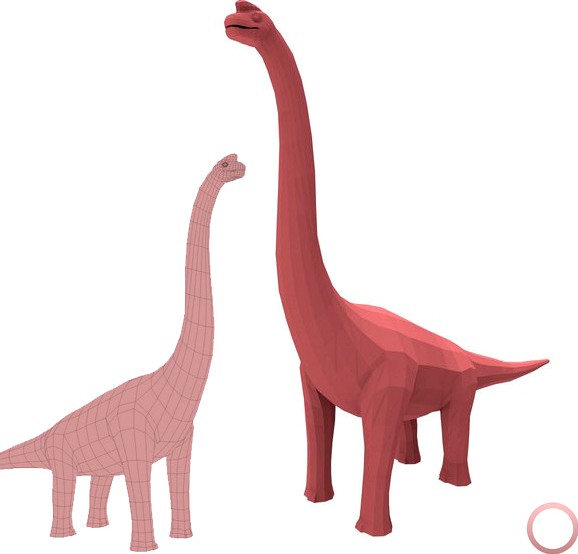 Brachiosaurus Base Mesh