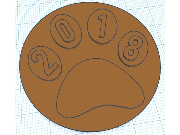 Year of the dog token by NerdKing