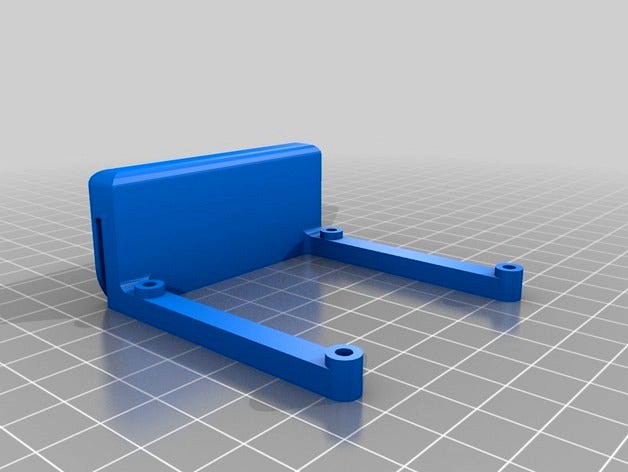 Minimalist Top Slot Mount Raspberry Pi Bracket by jkristofr