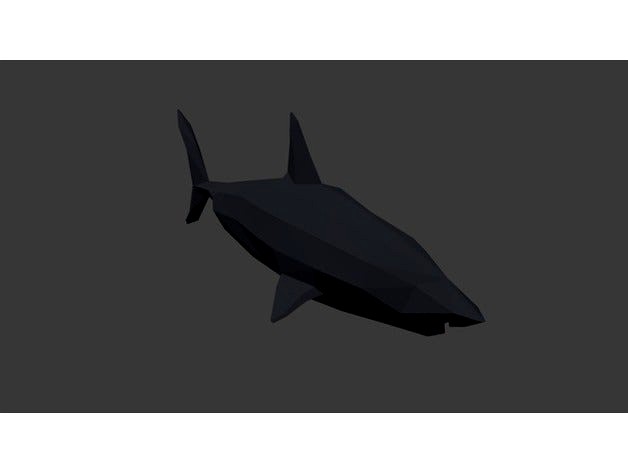 Low  Poly Shark by Jfuzzy