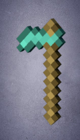 Rigged Minecraft Hoe