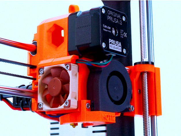 Original Prusa MK2.3 extruder (MK2/MK3 hybrid extruder for Prusa MK2/MK2s) by Tijnv