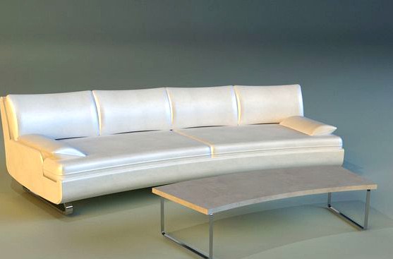 Sofa luxury leather white