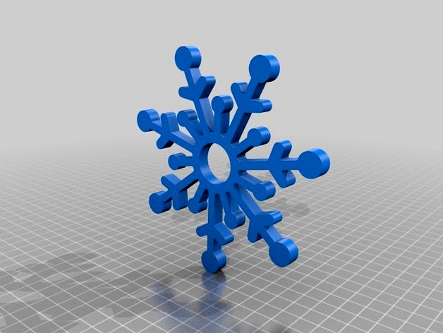 Spinner / Ornament SnowFlake by SMskateProd