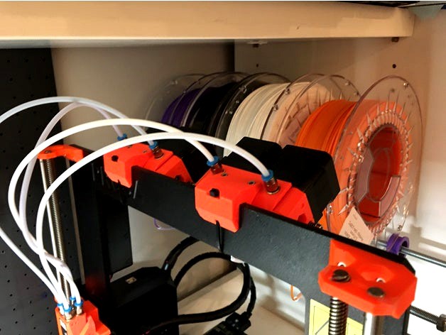 Compact multiple spool holder for small spaces by JesusGomez