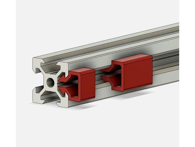 YACC (Yet Another Cable Clip) for 20x20 Aluminum Extrusion by matt448