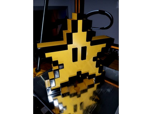 Mario Star Christmas Tree Topper Dual Color by ShadowHawk69