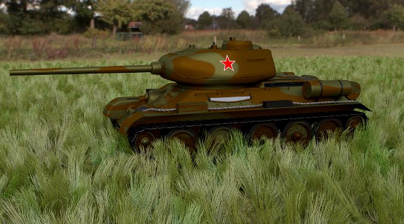 T-34/85 Tank HDRI camo