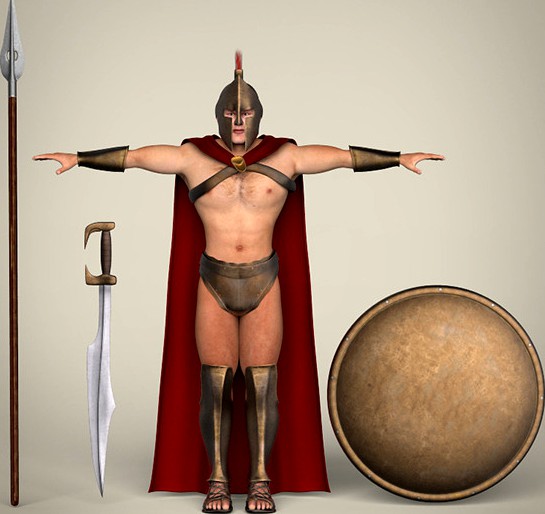 Realistic Spartan Warrior