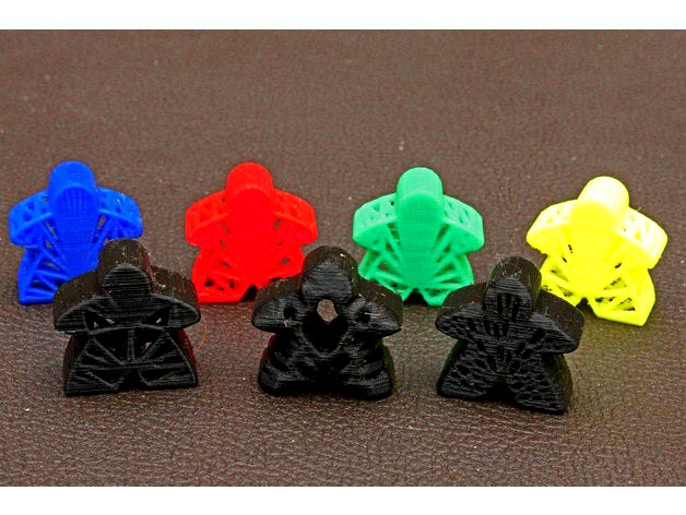 Meeples for Alternate Carcassonne Board Game Zombies by Srifraf